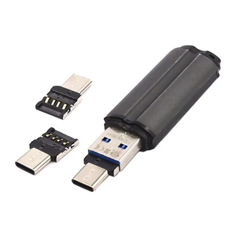 Кабель OTG Type C Micro USB универсальный адаптер для телефонов на базе Android мобильный