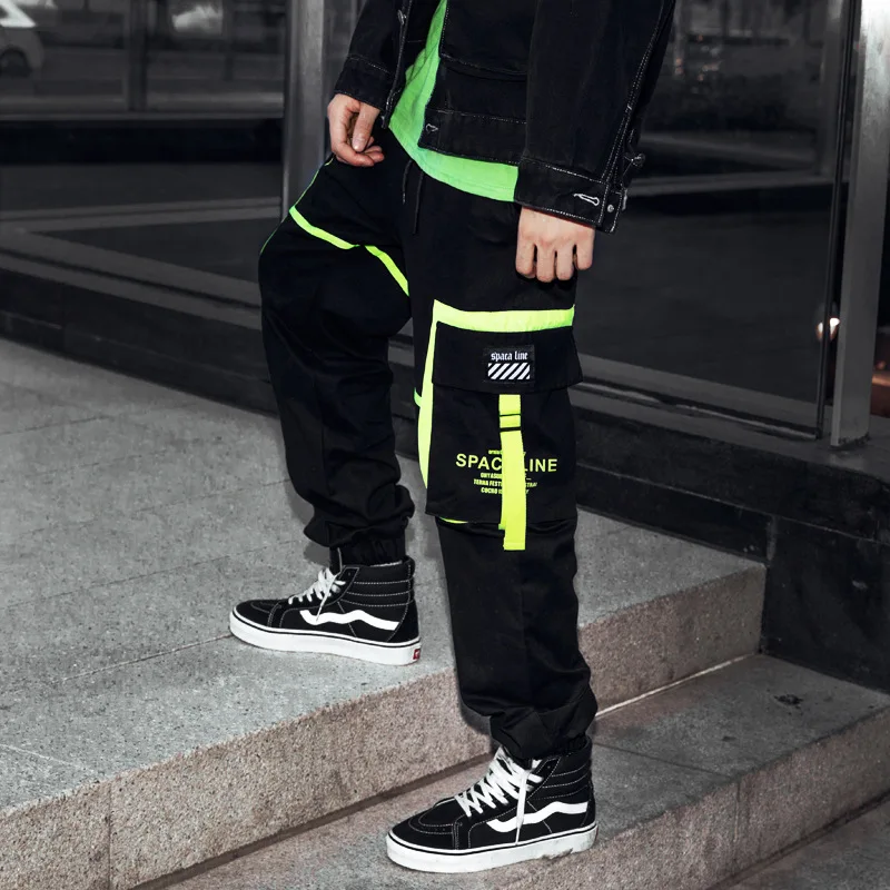 UNCLEDONJM зеленые штаны карго с множеством карманов Штаны уличная тактическая