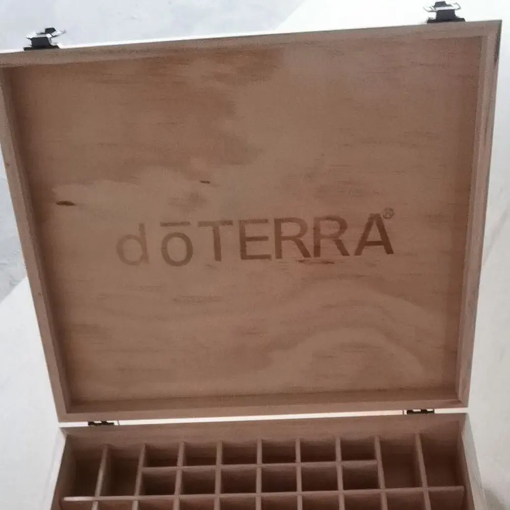 

68 Slots Large Size Wooden Essential Oils Box Solid Wood Case Holder Aromatherapy Bottles Storage Organizer