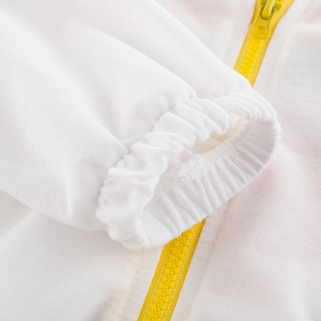 Детские пальто с капюшоном длинными рукавами и радужным принтом ветровка топы