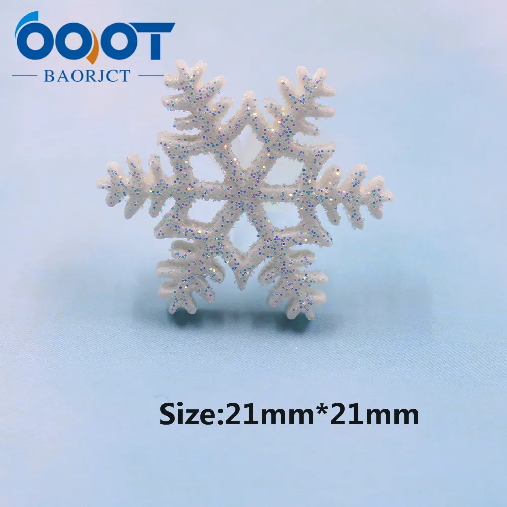 OOOT BAORJCT 20312-18 10 шт 21 мм * различные блестящая Снежинка украшения рождественские DIY