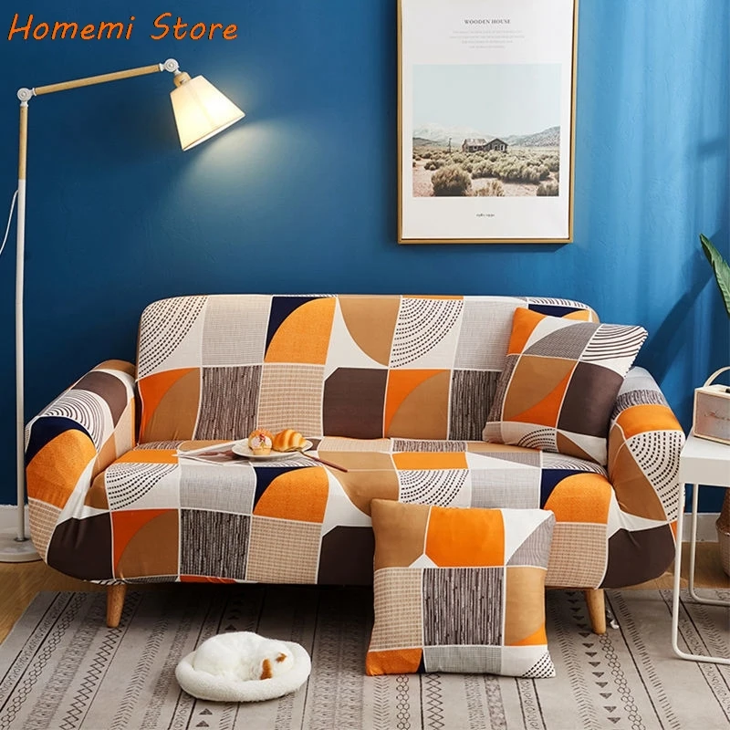

Stretch Plaid Sofa Slipcover Elastic Sofa Covers For Living Room Armchair Couch Cover Home Decoration 1-4 Seaters