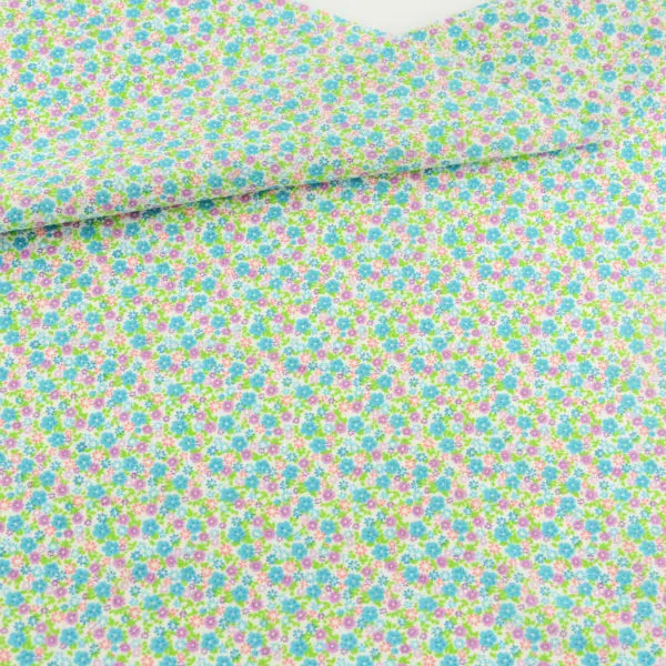 2016 New Arrivals Art Work Lovely Little Pink and Green Flowers 100% Cotton Fabric Designs Tecido Doll Patchwork Clothing Sewing|sewing