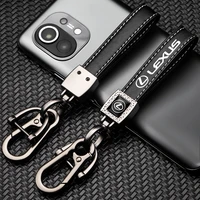 premium zinc alloy car keychain leather key ring car logo accessories for lexus ct200h f sport es ls is gs lc rc gc rx ux nx lx