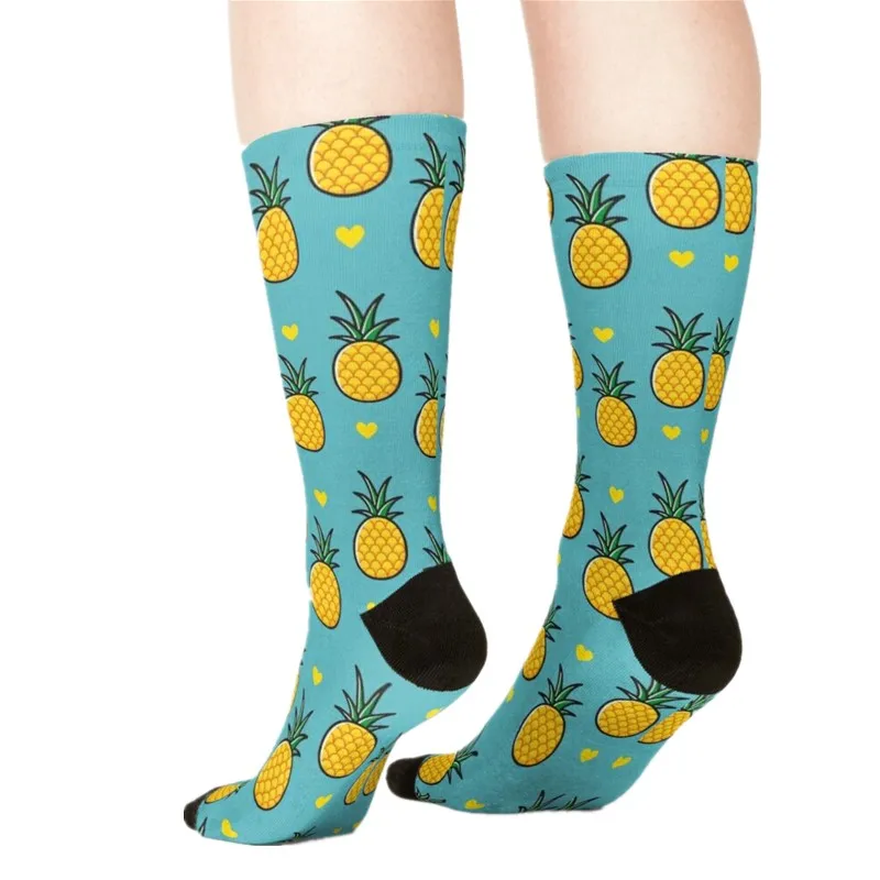 

Women's socks kawaii personality Pizza Party Printed Socks Woman harajuku Happy Funny Novelty cute girl gift Socks for women