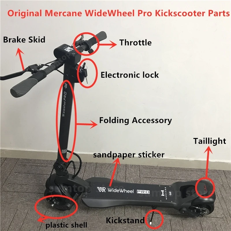 Оригинальный Mercane Widewheel широкое колесо Pro KickScooter фара Kickstand зарядное устройство