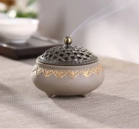 ceramic mosquito repellent incense burner classical living room decor porcelain coil incense holder
