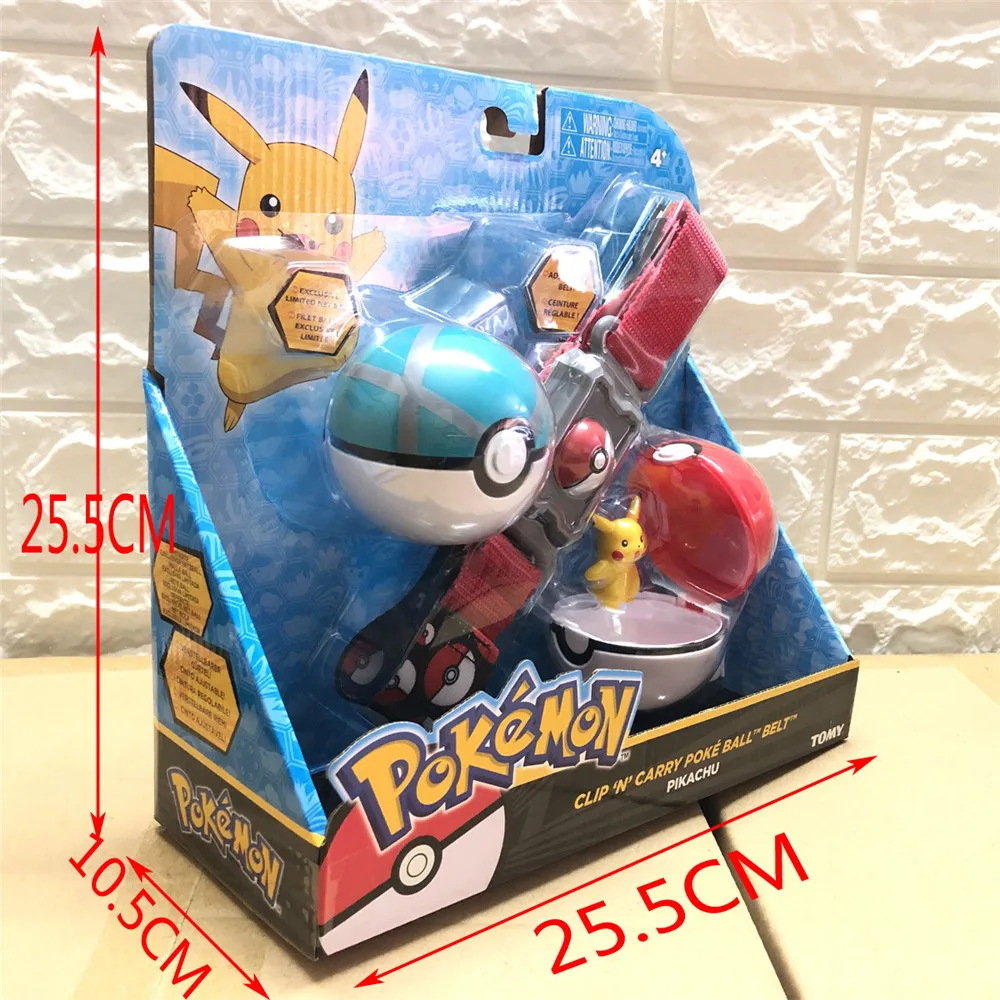 Покемон TAKARA TOMY Poke мяч ремень Пикачу аниме фигурки Squirtle Charmander Монстр Бульбазавр