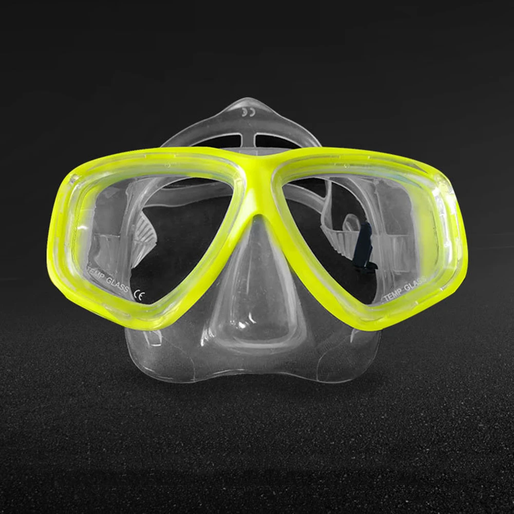 

Adult Large Dive Face Mask Swimming Goggles Tempered Lens Diving Gear Snorkel Goggles Swimming Mask Men Women
