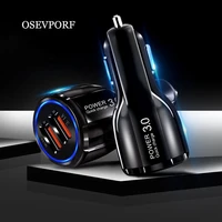universal dual usb car charger 3 1a mini charger fast charging qc 3 0 led phone quick charging for xiaomi samsung iphone adapter