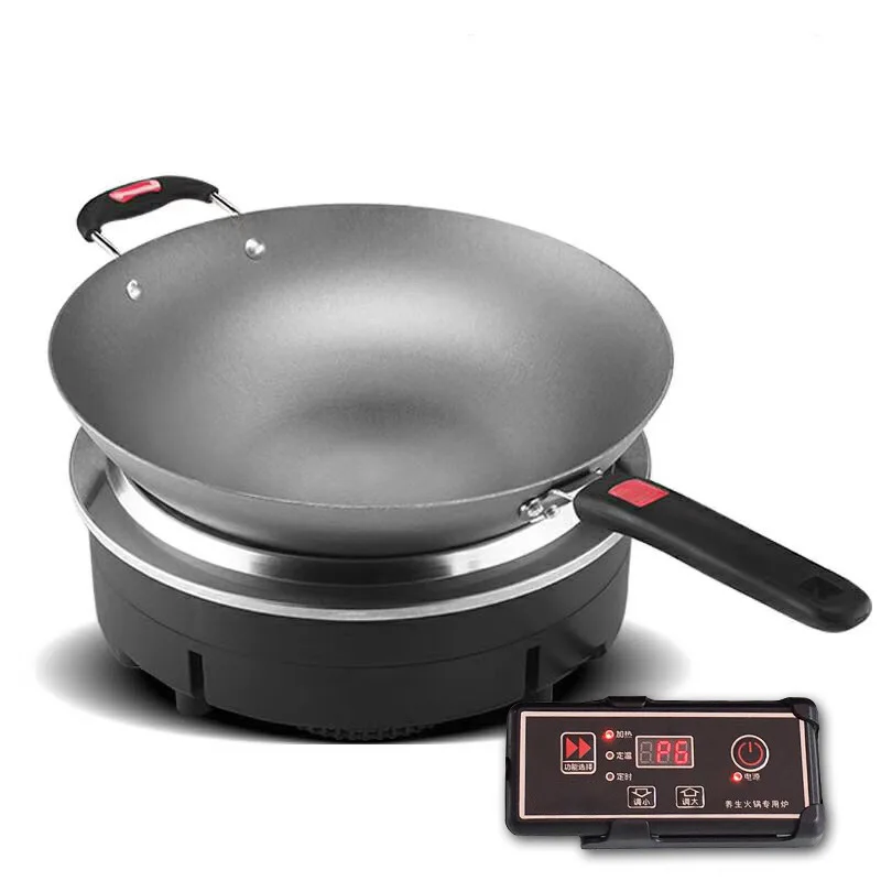 3000 Вт промышленная индукционная плита круглая вогнутая Встраиваемая горелка