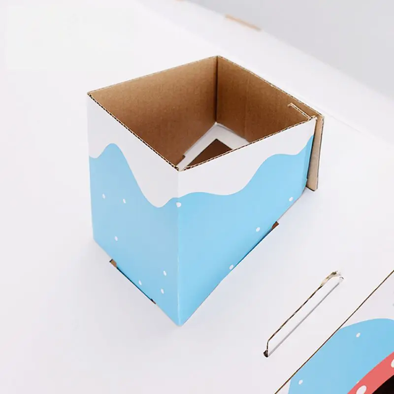 Прекрасный кот игрушечные домашние питомцы складной Домик из гофрированной