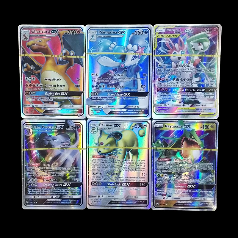 300 шт. Волшебная флеш карта Pokemon 300GX английская версия POKEMON без повторов игровая