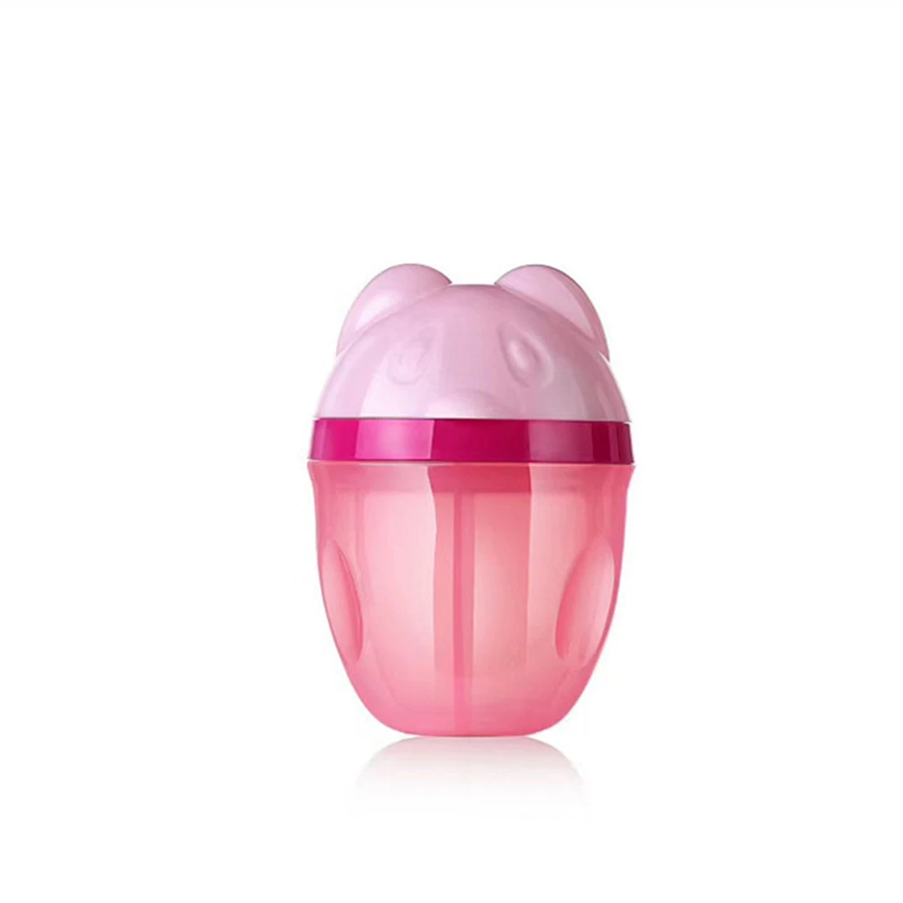 pink 1 шт. портативное хранение детского питания мультфильм Медведь молочный порошок формула дозатор герметичная коробка для кормления ребенка детский пищевой контейнер - Цвет: pink