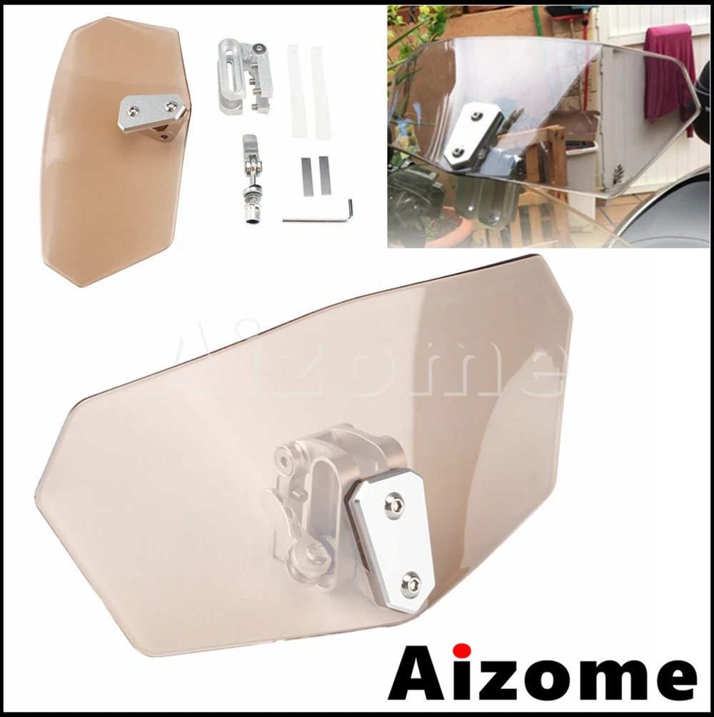 

Универсальный мотоциклетный РЕГУЛИРУЕМЫЙ УДЛИНИТЕЛЬ для лобового стекла, спойлер, экран, дефлектор воздуха для Honda, Suzuki, Kawasaki, Aprilia, BMW, Ducati