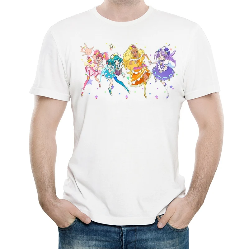 Star Twinkle Precure, модная мужская футболка, короткий рукав, белый цвет, Star Twinkle Precure, футболка, топ, футболка, унисекс, футболки