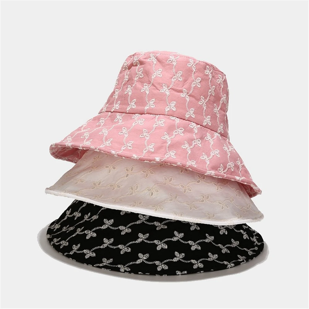 Панама с цветочной вышивкой GOUTER для девочек элегантная дизайнерская летняя