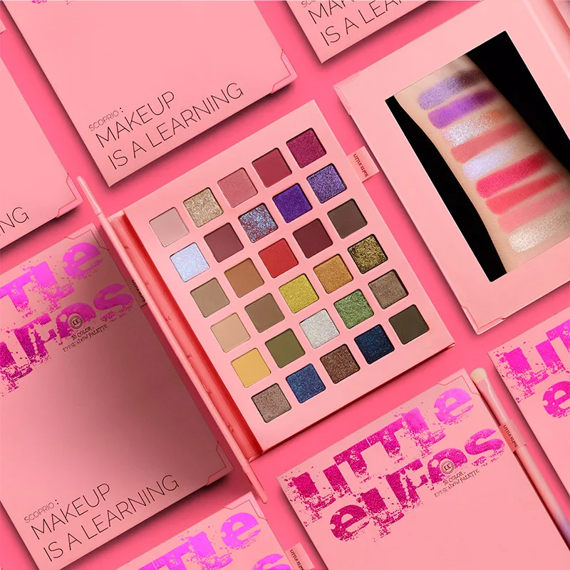 Палитра теней для век 30 цветов сияющая блестящая матовая водостойкая| |