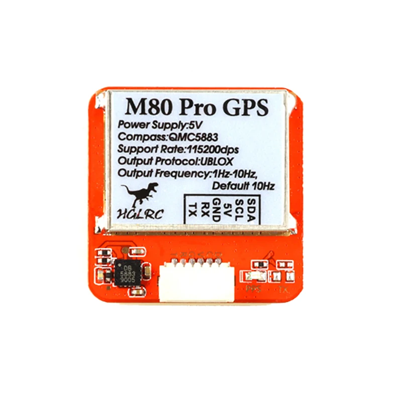 GPS модуль HGLRC M80 PRO GLONASS GALILEO QZSS SBAS BDS QMC5883 компас антенна с коэффициентом усиления