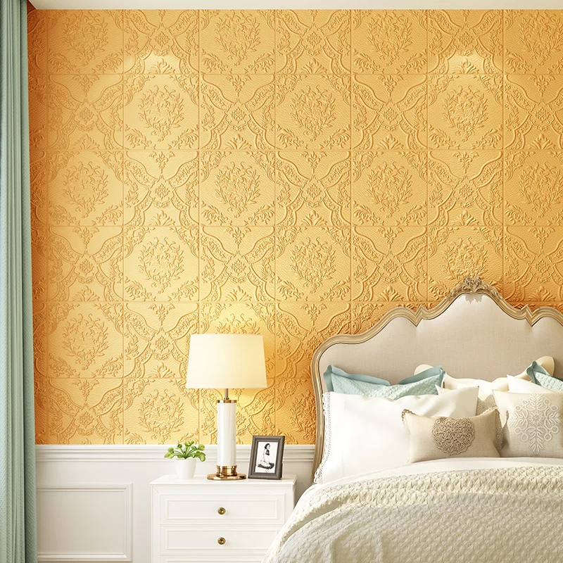 

Self-adhesive3D Ceiling Wall Stickers Roof Ceiling Decorative Stickers For Living Room Bedroom TV Background Foam Wallpaper