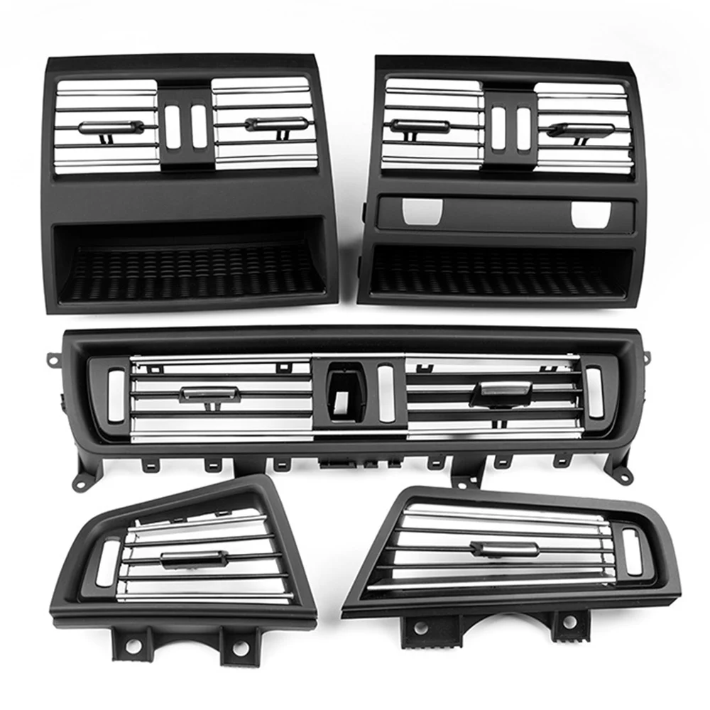 

Car Air Conditioner Vent Outlet Cover Left Right Middle Back AC Vent Grille Panel For BMW 5 Series F10/F11/F18 2010-2017