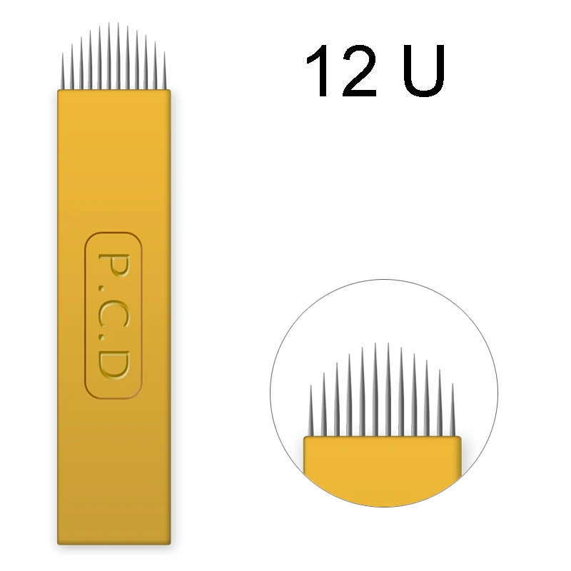 100/200/500/1000pcs nano blade lamina Microblading Needle 12/14/12u/14u Microblading Embroidery Pernement Makeup eyebrow Device
