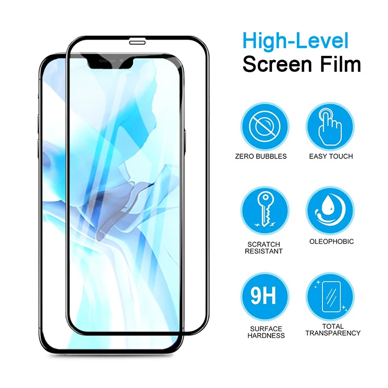 Защитное стекло для iPhone 12 11 Pro Max XR SE Защита экрана XS X 7 8 6 закаленное