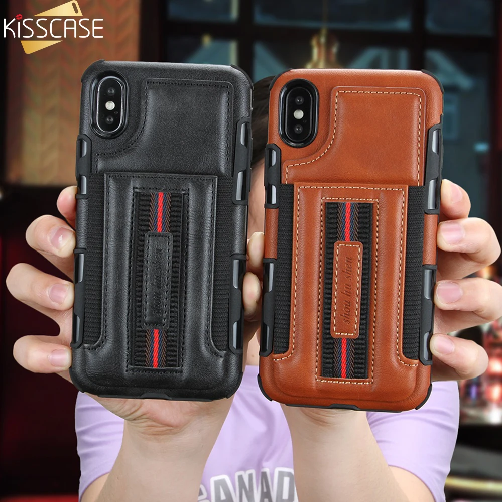 Винтажный кожаный чехол KISSCASE для Samsung S10 S10E S10Lite телефона с отделениями карт