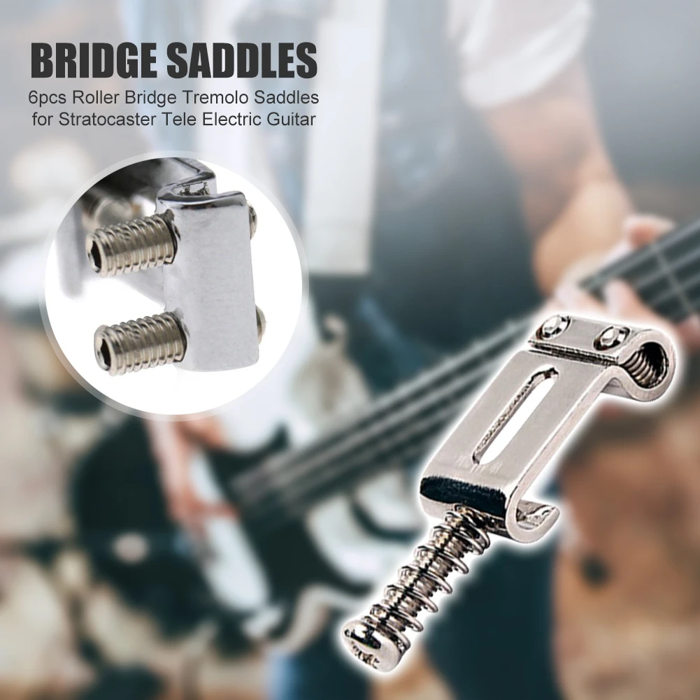 6 stücke tremolo roller brücke sättel für stratocaster telecaster elektrische gitarre leichte tragbare musik elemente free global