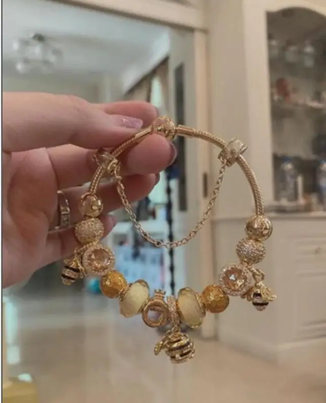 

100%925 sterling silver Spring Eye cactus soccer guitar ice cream shoe bee high quality fashion bracelet jewelry