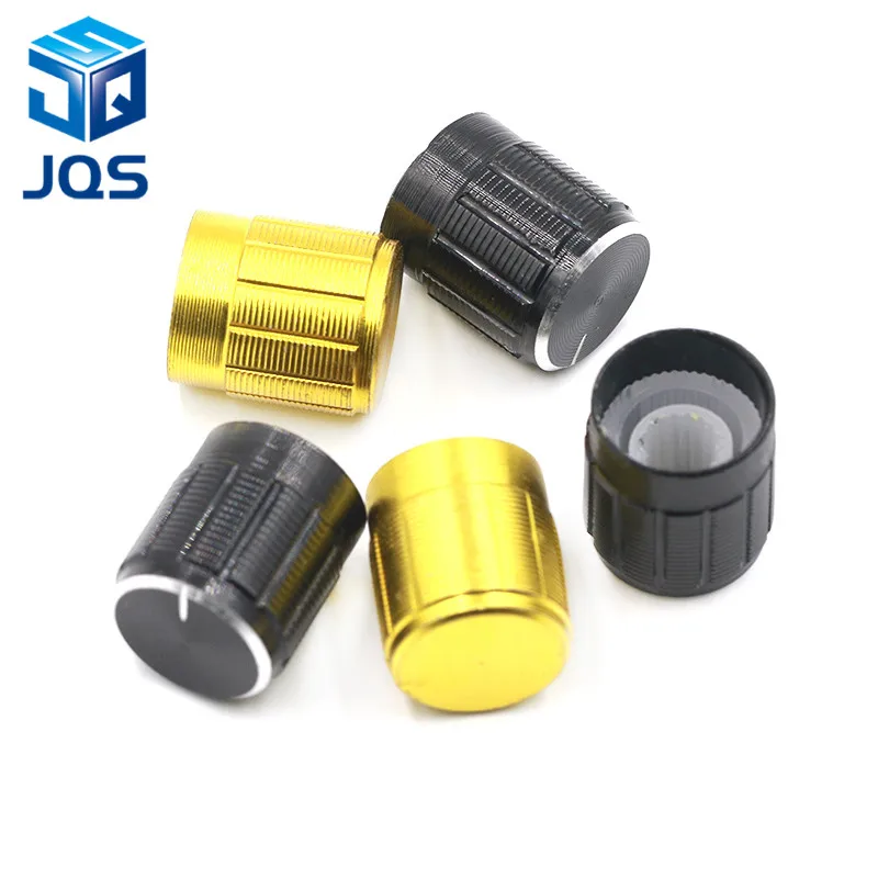 Ручка потенциометра из алюминиевого сплава 5 шт. противоскользящая Одиночная