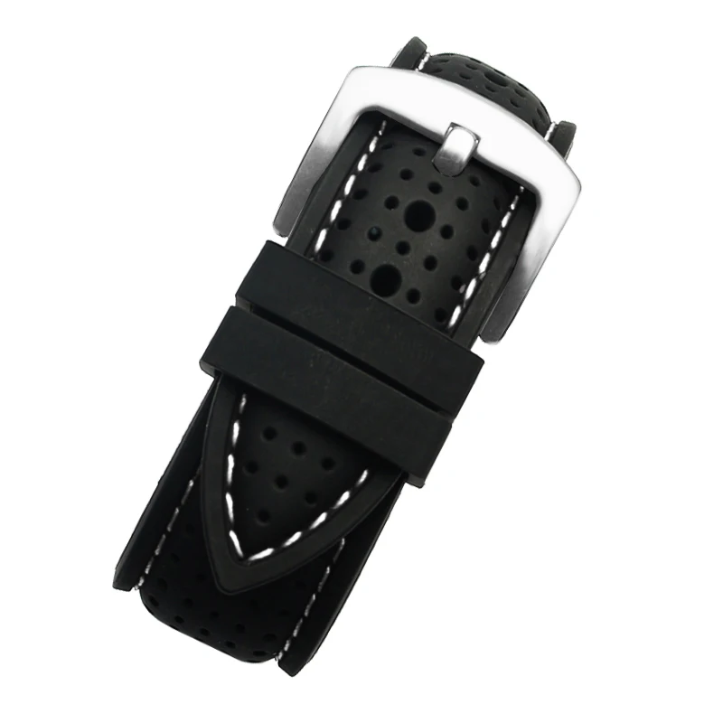 New Breathable Silicone Sports Band for huawei Samsung watchband 20mm 22mm rubber strap for Mido- T-issot O-mega Accessories