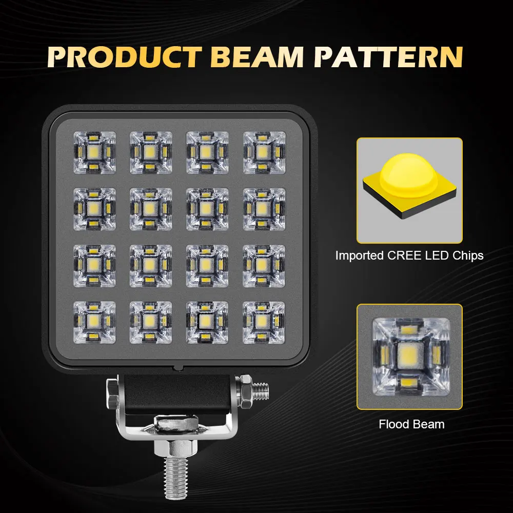 4 рядный Светодиодный прожектор для внедорожника URACE 3 5 дюйма 48 Вт автомобиля Jeep ATV
