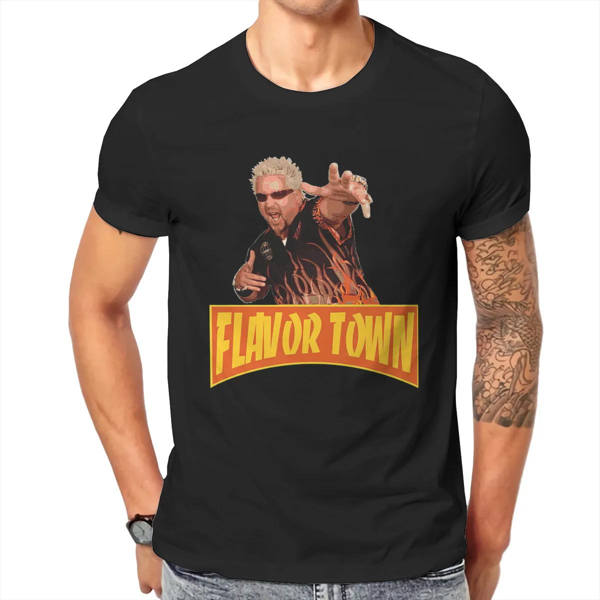 

Flavor town T shirt Men T shirt summer T-shirt