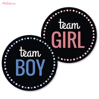 team boy team girl stickers boy or girl paper vote sticker for gender reveal party paper boxes bags labels baby shower supplies