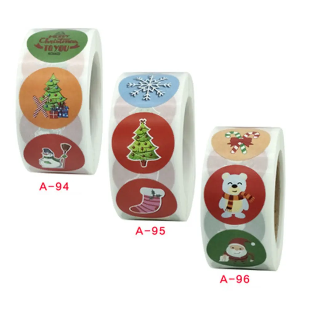 

500pcs Kids Stickers Cute Cartoon Animals Christmas Snowman Santa Decoration Gift for Reward Children School Supplies