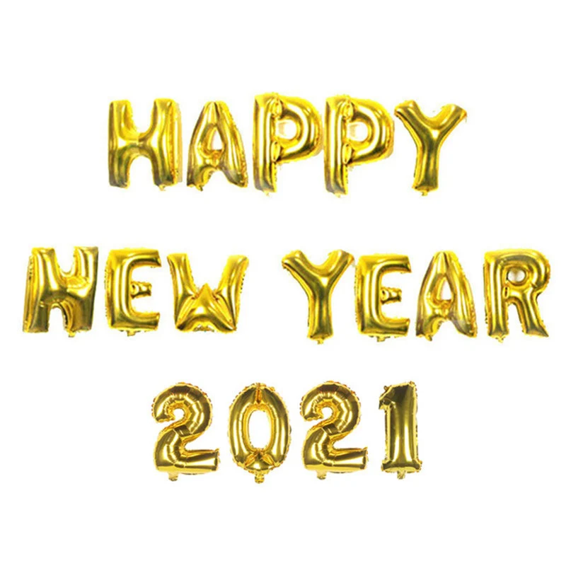 Navida новогодний 2021 с номером золотой фольги воздушный шар набор новым годом декор