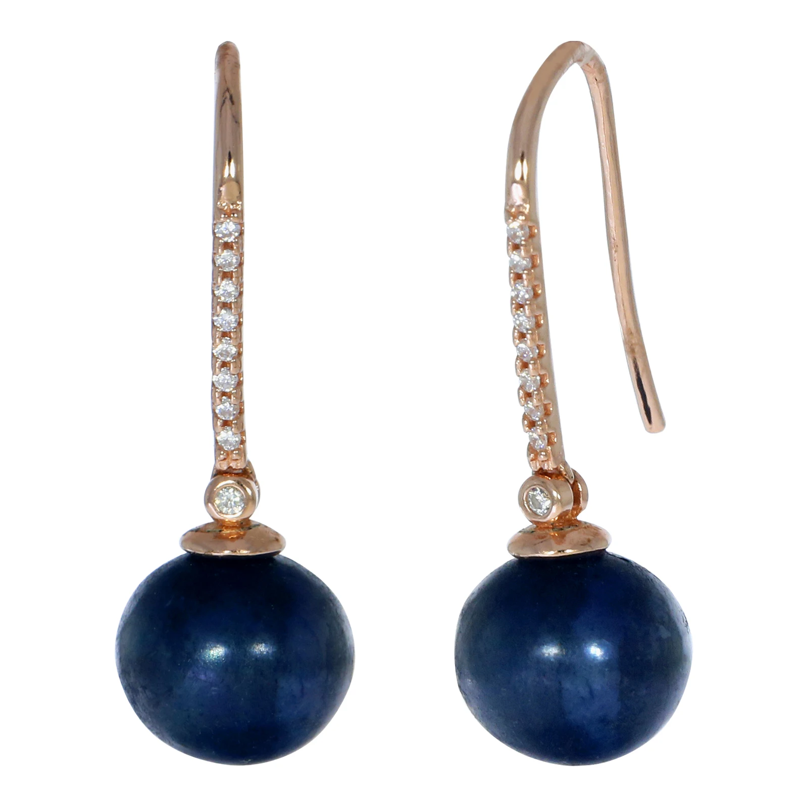 

925 Sterling Silver Cubic Zirconia Large Round Freshwater Pearl Drop Hook Earrings For Women Handmade Fashion Party Jewelry Gift