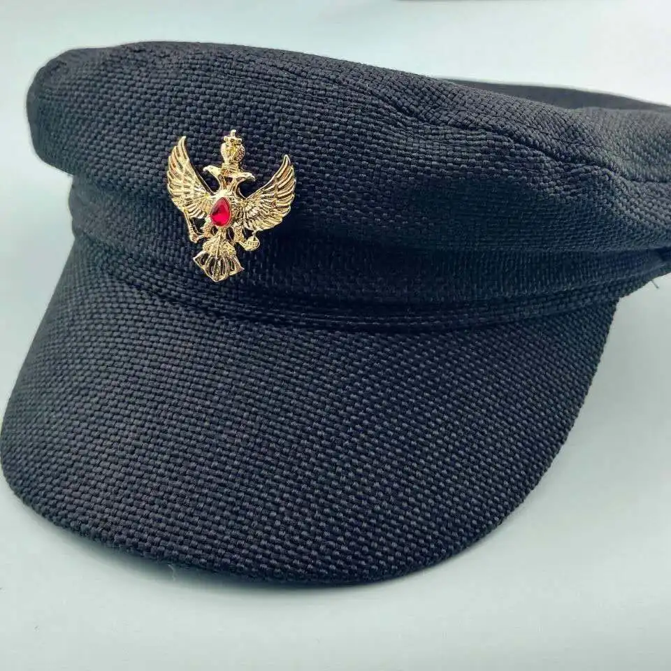 

Classic Fashion Red Crystal Double Headed Eagle Masonic Brooch Collar Pin Trend Men's and Women's Zircon Gold Color Pin Jewelry