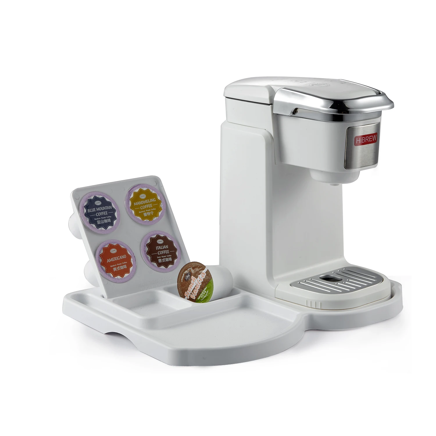 Кофемашина HiBREW с одной подачей кофеварка для K Cup Pod & Ground Coffee компактный размер