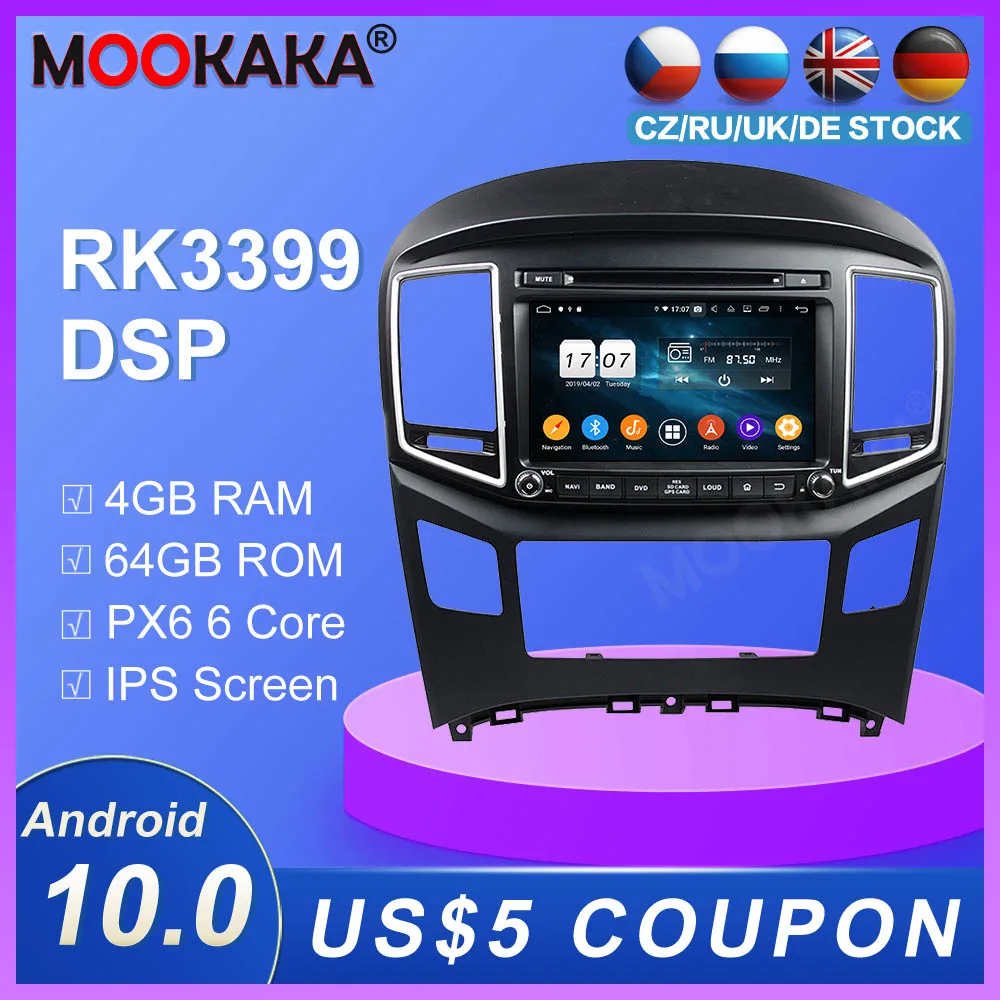 DSP Android 10 0 CD плеер радио магнитофон стерео для Hyundai H1 Grand Royale I800 2016 + мультимедиа GPS