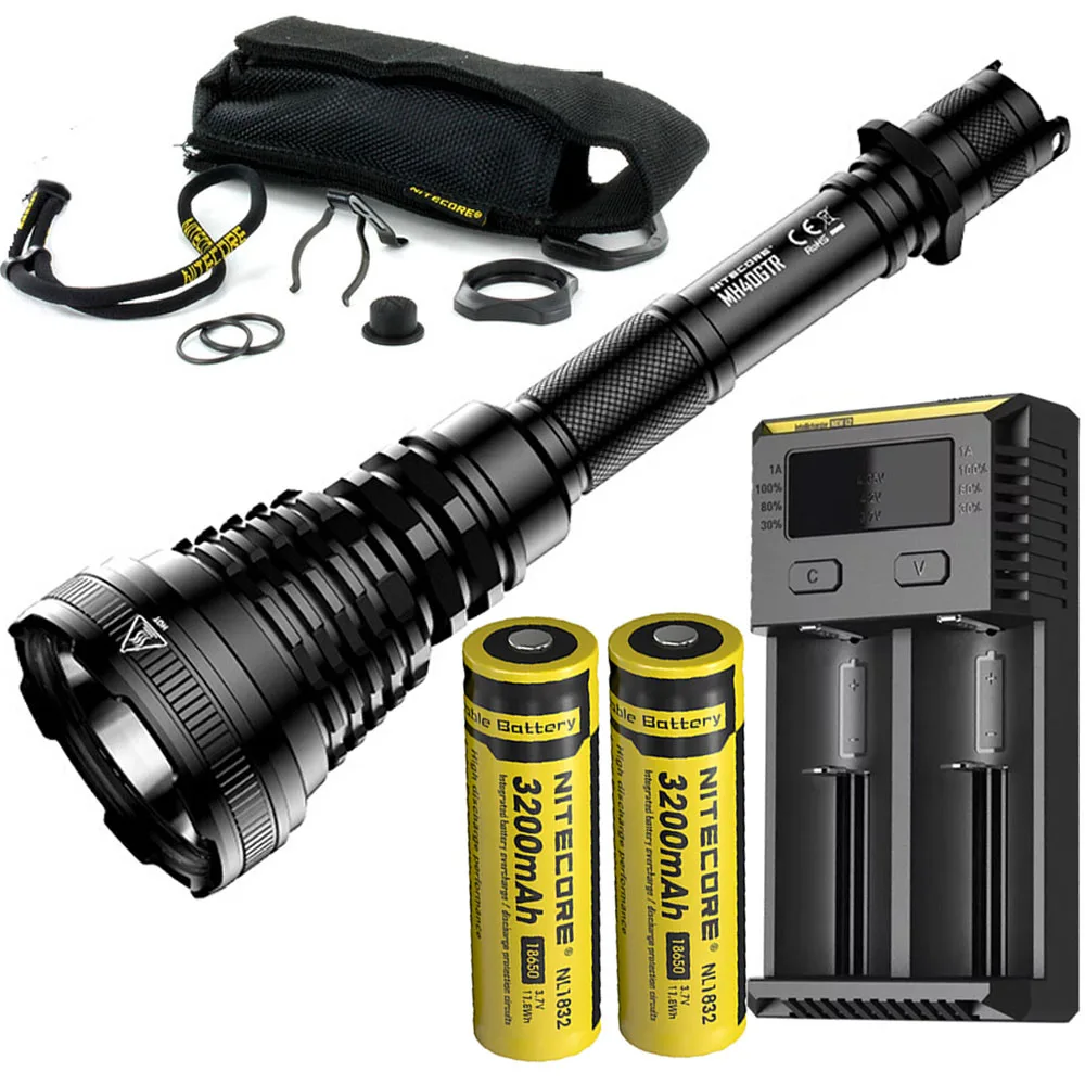 MH40GTR NL1832 I2 NITECORE MH40GTR охотничий фонарь CREE XP-L HI V3, светодиодный, макс. 1200 люмен, длинный фонарь, 1004 м, зарядка постоянного тока, тактический перезаряжаемый фонарь - Испускаемый цвет: MH40GTR NL1832 I2