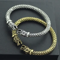 viking bracelet and bangle wolf head bracelet for men and women talisman jewelry