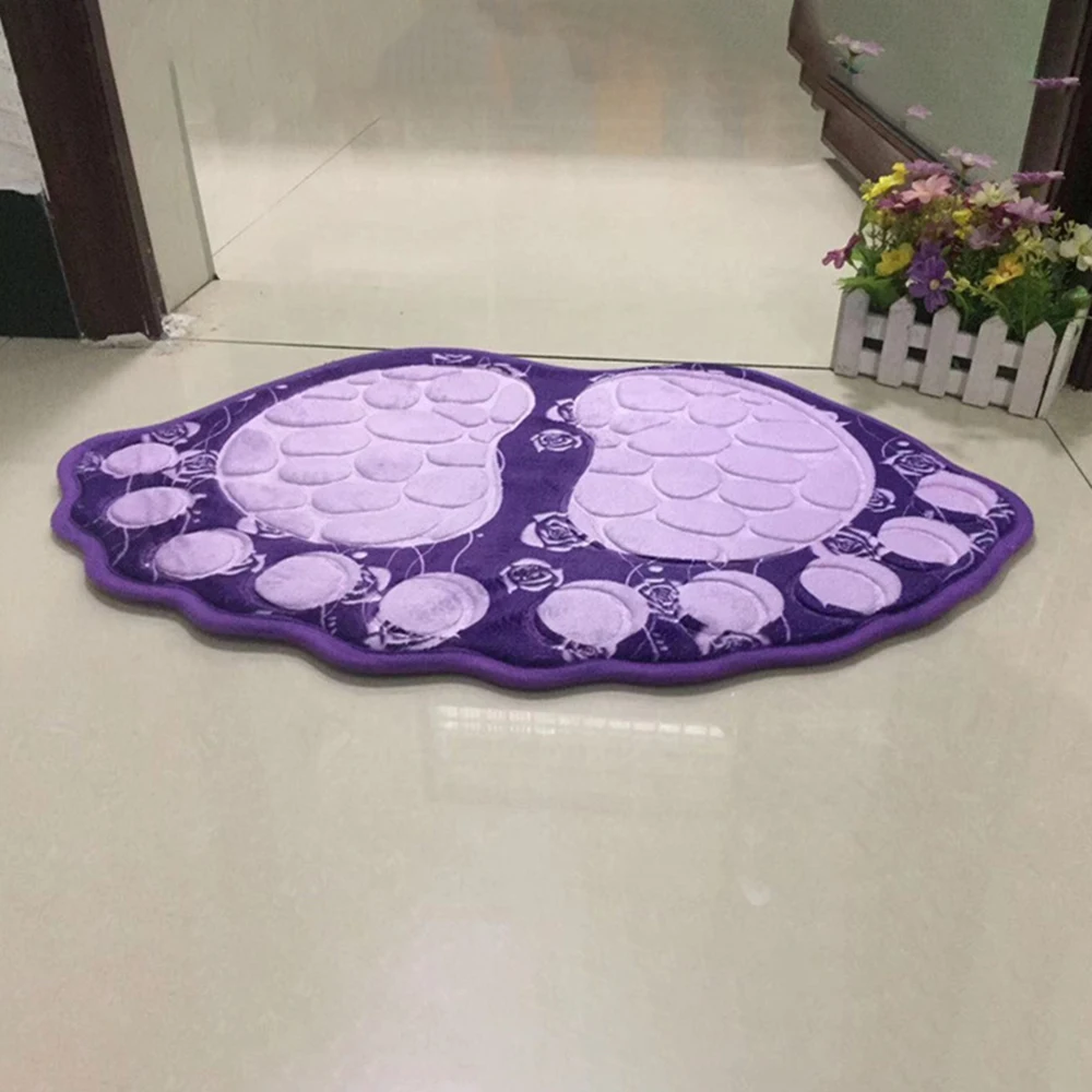 

40*60CM Big Feet Bath Toilet Mat Bathroom Rugs Area Rugs Carpet Doormat Floor Mat Absorbent Mats Foot Pad Rug Para Banheiro 1PC