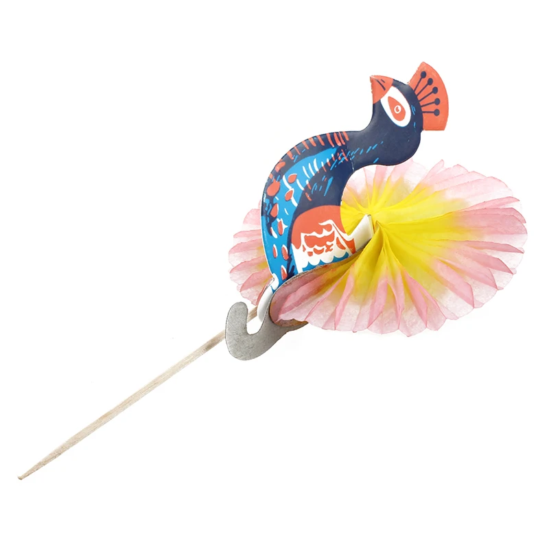 

50 шт. разноцветные палочки для коктейлей с павлиньим узором