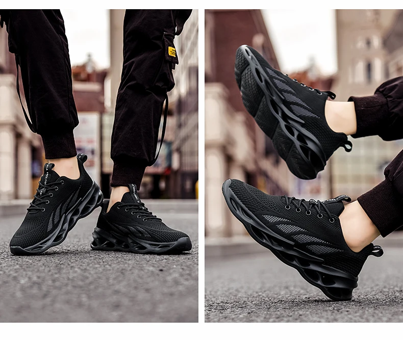 

2021 Men's Spring And Autumn New Mesh Breathable Comfortable Lace-up Non-slip Sports Casual Shoes Size 39-46