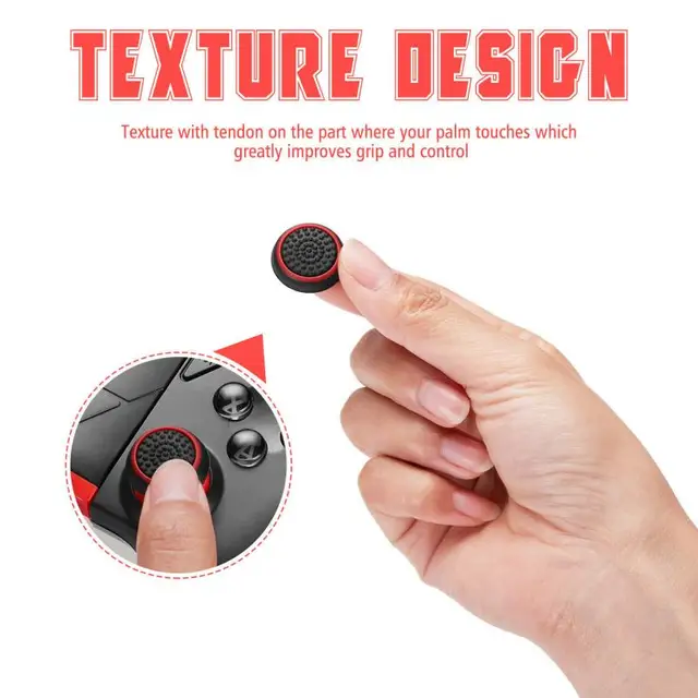 4PCS/10PCS Non-slip Silicone Analog Joystick Thumbstick Thumb Stick Grip Caps Cases for PS3 PS4 PS5 Xbox 360 Xbox One Controller 4