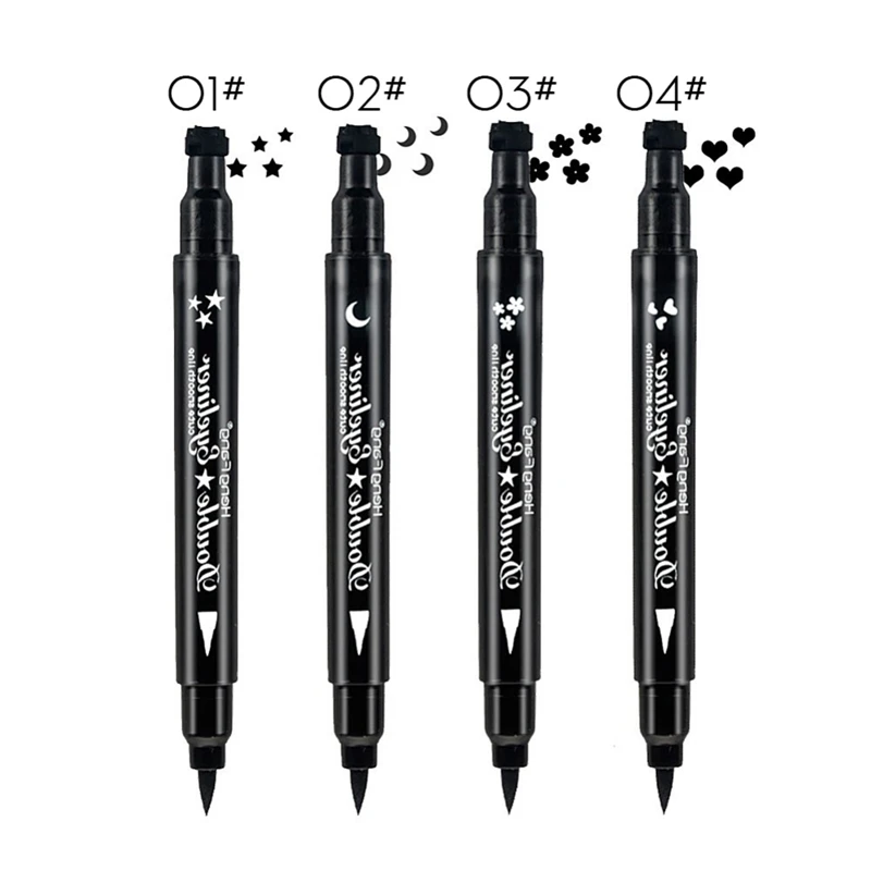 Eyeliner Pencil Stamp Double Head Design Long Lasting Waterproof Smudge-Proof Seal Makeup Tool MKXJ |