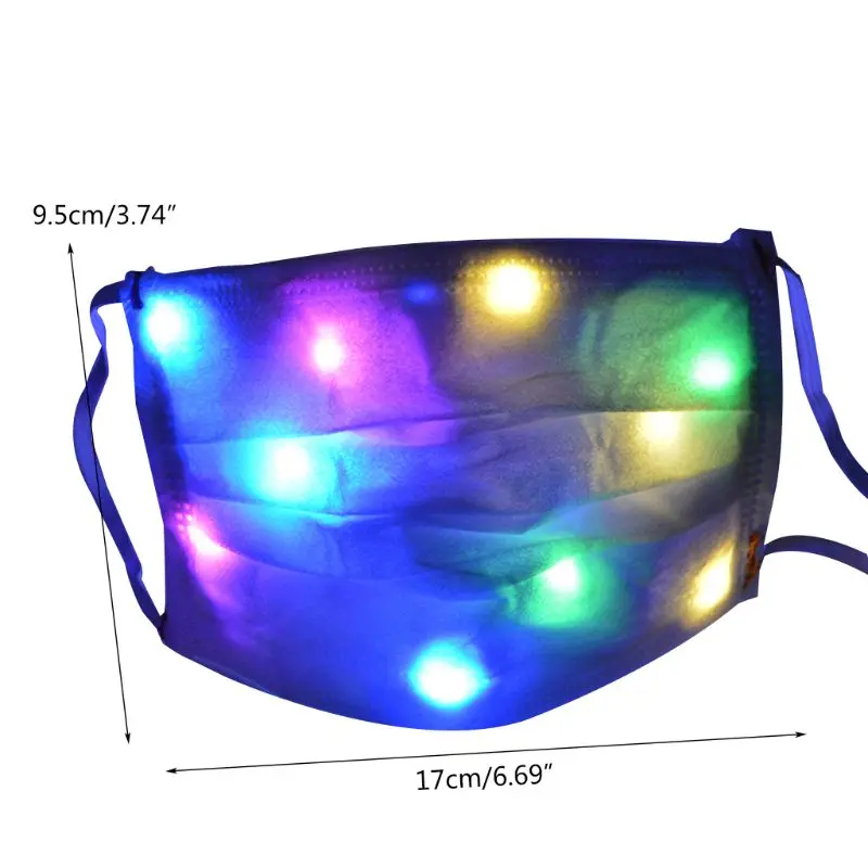 Светодиодная маска Rave 10 цветов светясветильник ка для мужчин и женщин лица