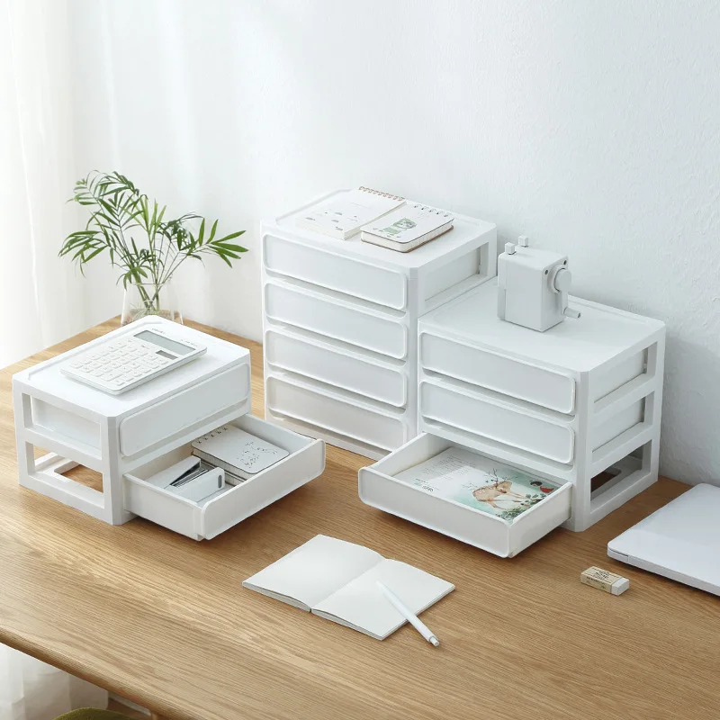 

Desktop Storage Box dust-proof jewelry Organizer Multifunction Makeup Storage Case Multi-layers Convenient Storage Boxes